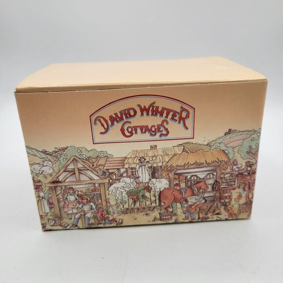 Vintage David Winter Cottages British Traditions October HARVEST BARN w Box COA - Picture 13 of 14
